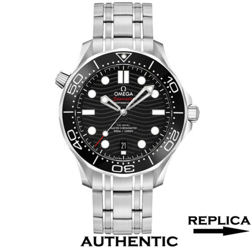 Super Clone Omega Seamaster Diver 300M 210.30.42.20.01.001 Black Wave Dial 42 MM Omega Watch OM049