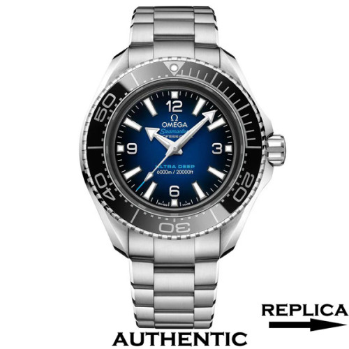 Super Clone Omega Seamaster PLANET OCEAN 6000M ULTRA DEEP 215.30.46.21.03.001 Blue Dial 45.5 MM Omega Watch OM051