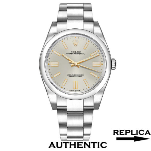 Super Clone Rolex Oyster Perpetual M124300-0001 Silver Dial Swiss Automatic 41mm Men's Watch ROP002
