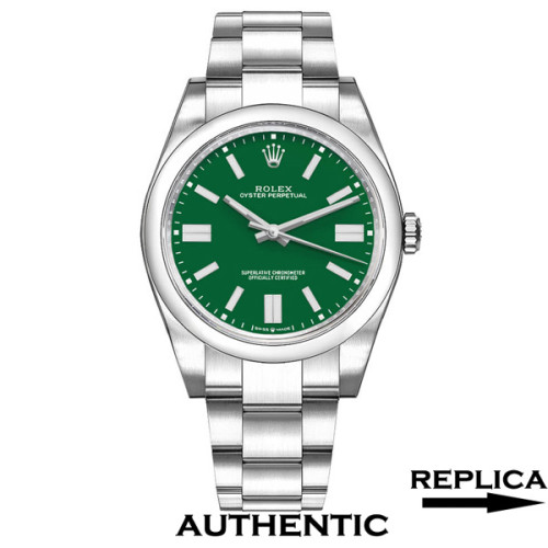 Super Clone Rolex Oyster Perpetual M124300-0005 Green Dial Swiss Automatic 41mm Men's Watch ROP004
