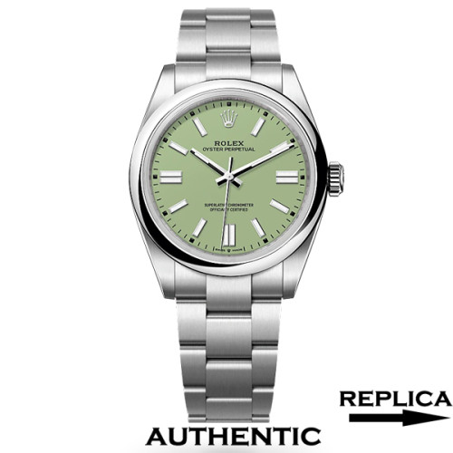 Super Clone Rolex Oyster Perpetual M134300-0006 Pistachio Dial 41mm Swiss Made Watch ROP009