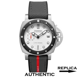 Super Clone Panerai Submersible PAM01579 Luna Rossa White Dial 42mm PA015