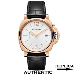 Super Clone Panerai Luminor Due Goldtech PAM01336 42MM White Dial 18k Rose Gold PA036