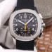 Top Clone Patek Philippe Aquanaut 5968A-001 Swiss Made Watch Black Dial 42.2MM PP007