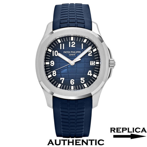 Top Clone Patek Philippe Aquanaut 5168G-001 Swiss Made Watch Blue Embossed Dial 42.2MM PP009