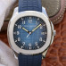 Top Clone Patek Philippe Aquanaut 5168G-001 Swiss Made Watch Blue Embossed Dial 42.2MM PP009