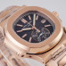 Best Clone Patek Philippe Nautilus 5980/1R-001 Black Dial Rose Gold Case 40.5MM PP021