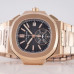 Best Clone Patek Philippe Nautilus 5980/1R-001 Black Dial Rose Gold Case 40.5MM PP021