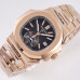 Best Clone Patek Philippe Nautilus 5980/1R-001 Black Dial Rose Gold Case 40.5MM PP021