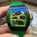 Super Clone Richard Mille RM61-01 Yohan Blake Limited Edition Black Ceramic Case Skeletonized Green Yellow Dial RM004
