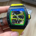 Super Clone Richard Mille RM61-01 Yohan Blake Limited Edition Black Ceramic Case Skeletonized Green Yellow Dial RM004