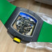 Super Clone Richard Mille RM61-01 Yohan Blake Limited Edition Black Ceramic Case Skeletonized Green Yellow Dial RM004