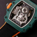 Super Clone Richard Mille RM21-01 Tourbillon Aerodyne Green Carbon Case RM021