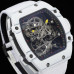 Super Clone Richard Mille RM27-02 White Carbon Case Tourbillon Skeletonized Dial RM026