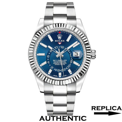 Super Clone Rolex Sky-Dweller m326934-0003 Blue Dial 42mm Oyster Bracelet Men‘s Watch RSK017