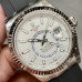 Super Clone Rolex Sky-Dweller m336239-0003 White Dial Rubber Straps 42mm Men‘s Watch RSK018