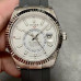 Super Clone Rolex Sky-Dweller m336239-0003 White Dial Rubber Straps 42mm Men‘s Watch RSK018