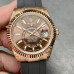 Super Clone Rolex Sky-Dweller m336235-0002 Chocolate Dial 42mm Everose Gold Men's Watch RSK024