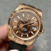 Super Clone Rolex Sky-Dweller m336235-0002 Chocolate Dial 42mm Everose Gold Men's Watch RSK024