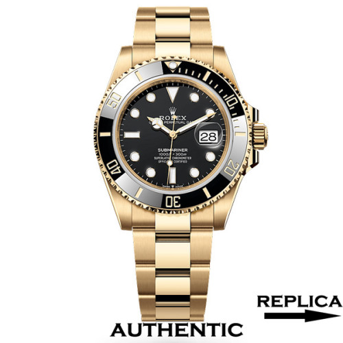 Super Clone Rolex Submariner M126618LN-0002 18k Yellow Gold 41mm Men's Watch RSB003