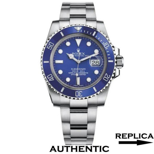 Super Clone Rolex Submariner M116619LB-0001 Blue Dial 40mm Men's Watch RSB006