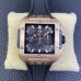 Super Clone Hublot Square Bang Unico Chronograph 18k Rose Gold Man's Watch Skeleton Dial HB014