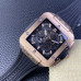 Super Clone Hublot Square Bang Unico Chronograph 18k Rose Gold Man's Watch Skeleton Dial HB014