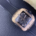 Super Clone Hublot Square Bang Unico Chronograph 18k Rose Gold Man's Watch Skeleton Dial HB014