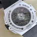 1:1 Clone Hublot Big Bang UNICO Sang Bleu II White Ceramic Case Skeleton Dial HB018