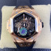1:1 Clone Hublot Big Bang UNICO Sang Bleu II 18k King Gold 45MM Skeleton Dial HB020