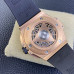 1:1 Clone Hublot Big Bang UNICO Sang Bleu II 18k King Gold 45MM Skeleton Dial HB020
