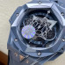 1:1 Clone Hublot Big Bang UNICO Sang Bleu II Grey Ceramic 45MM Case Skeleton Dial HB021