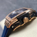 Super Clone Hublot Spirit of Big Bang Chronograph 18k Rose Gold Blue Skeleton Dial HB027