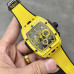 Super Clone Hublot Spirit of Big Bang Chronograph 42MM Yellow Ceramic Case Skeleton Dial HB032
