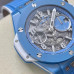 Super Clone Hublot Big Bang UNICO Chronograph 42mm Blue Ceramic Case Skeleton Dial HB034