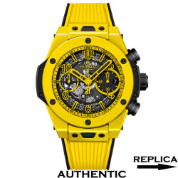 Super Clone Hublot Big Bang UNICO Chronograph 42mm Yellow Ceramic HB040